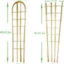 Natural Bamboo Trellis, 4Feet,Fan-Shaped+U-Shape,4Pack,Plant Support Trellis for Outdoor and Indoor Potted Climbing Plants,Vegetables, Cucumber, Tomato, Hoya,