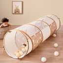 Tiny Land Tunnel Toys for Toddlers, 69" x 18" Baby Tunnel Crawl Indoor, Play Tunnel for Kids to Crawl Through, Pop Up Dog Tunnel, Baby Outdoor Toys, Large