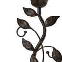 RORIANO Touch Bedside Table Lamp, Vintage Nightstand Lamp with 2 USB Ports for Living Room, 3 Way Dimmable Leaf Lamp Retro Table Lamp for Bedroom with White Glass Shade, LED Bulb Included (1 Pack - Brass)