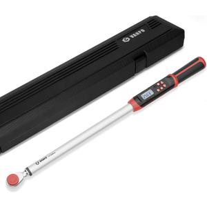 VANPO Digital Torque Wrench 1/2-Inch Drive 12.5-250.8 ft-lbs./17-340Nm, Electronic Torque Wrench with Buzzer & LED Indicator, Accurate to 2%,Torque Wrench Set for Bike Moto Car