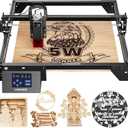 LONGER Laser Engraver Ray5 5W Higher Accuracy DIY Laser Engraving Machine with 3.5" Touch Screen,Offline Usage Laser Cutter,400x400mm,0.08mm Laser Spot, CNC Laser Cutter for Wood Metal Acrylic Glass