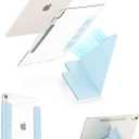 Feams Y Fold Folio for iPad mini 7 A17 Pro 8.3 Inch 2024/iPad Mini 6 2021 Case, Y-Shaped Stand Magnetic Detachable Front Cover with Magnetic Clasp & Auto Sleep, Sky Blue
