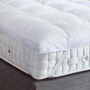 King Size Mattress Topper for Back Pain, Cooling Extra Thick Mattress Pad Cover, Plush Pillow Top Mattress Topper Overfilled with Down Alternative, King Size, White