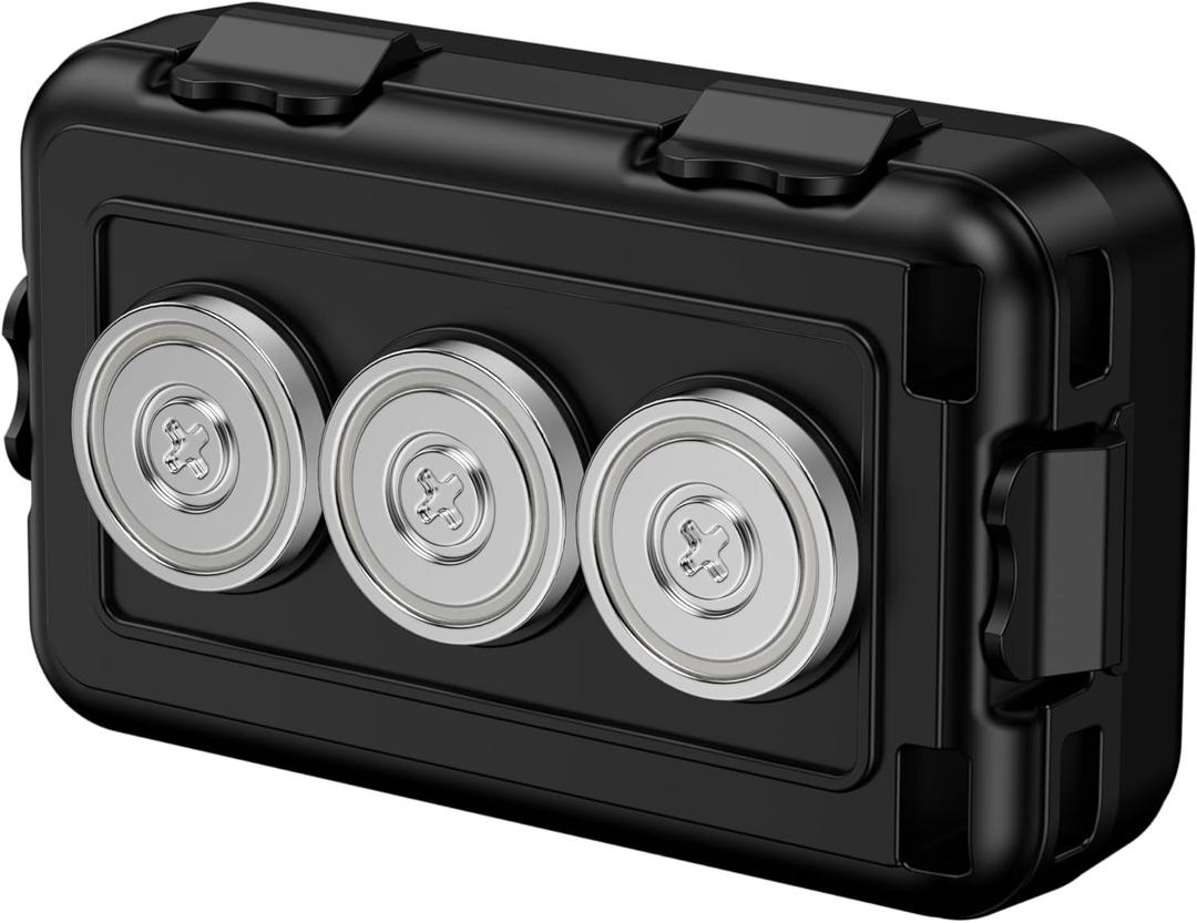 Magnetic Key Box,Magnet Key Holder Under car,Hide a Key Magnetic Holder,IPX7 Waterproof Key Hider Outdoor (Regular)