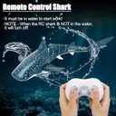 Remote Control Shark Toys, 1:18 Scale High Simulation RC Shark Fish Toys for Swimming Pool Bathroom, 2x700mAh RC Boat Water Toys Great Gift for 6+ Year olds Boys Girls Kids (Dark Green)