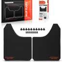 A-Premium Universal Mud Flaps, 2 Pack Black Splash Guards for Truck Car Pickup SUV, Upgraded Mud Guards Includes Mounting Hardware, Drilling Required