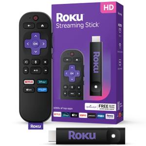 Roku Streaming Stick 2025 - Hd Roku Streaming Device For Tv With Voice Remote - Free & Live Tv