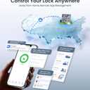 Veise VE027 Built-in Wi-Fi Smart Lock, Fingerprint Keyless Entry Front Door Lock, App Remote & Voice Control, No Hub Needed, Touchscreen Keypad Deadbolt, IP65 Waterproof, BHMA Grade 3, Satin Nickel
