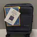 biaggi Runway Hybrid Expandable Underseat Carry-On  Lightweight TSA-Approved Polycarbonate Travel Bag, Perfect for Getaways & Long Weekends (Expandable Underseater, Navy Blue)