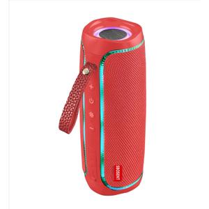 Bluetooth Portable Speaker,Wireless Bluetooth Speakers V5.1USB Card,Micro SD Card,Bluetooth Speaker with Lights,Wireless Speakers with Bluetooth for Outdoor,Indoor,Travel,Beach,Camping (Red)