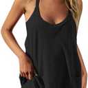 TARSE Athletic Dress for Women Casual Sleeveless Spaghetti Strap Sundress Workout Short Tennis Dress with Pockets M/L