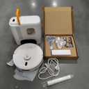 Teendow D20S Max+ Robot Vacuum and Mop, 6000Pa Suction for Pet Hair, with Self-Emptying Dock and Pet Grooming Parts, 10 Weeks Hands-Free Cleaning, PreciSense LiDAR Navigation, App & Voice Control (White)