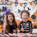 160 Pcs Pink Halloween Pens Bulk Pink Spooky Cartoon Ghost Pumpkin Ballpoint Pens with 80 Pcs Greeting Cards for Halloween Party Supplies Rewards Gifts Home Office