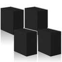 4 Pcs 2" Thick Foam Padding Sheet with Adhesive Backing Closed Cell 4 Inch x 4 Inch Self Stick Neoprene Insulation Foam Sheet Black for Furniture Cars Speakers