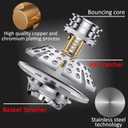 Universal Tub Stopper Bathtub Drain Plug, Pop Up Tub Drain Hair Catcher, Drain Cover with Strainer, for 1-3/8 to 2in Bath Drain Hole