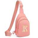 cotmcor Kids Crossbody Small Sling Bag Initial Girls Fanny Pack Cute Purse Chest Bags for Girl Gifts
