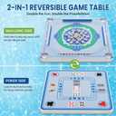 Floating Mahjong Table for Pool, 32 Inch Double-Sided Floating Poker Tray, Waterproof Floating Board for Adults Pool Hot Tub Lake Summer Party Games
