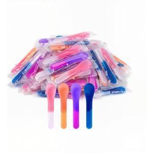 40 Pack Color Changing Ice Cream Spoons, 5.15 Inch Sturdy Plastic Spoons, Individually Wrapped - Captivating Temperature Sensitive Utensils for Birthday Celebrations, Events & Party Favors