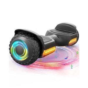 Gyroor Balancing Scooter New G13 All Terrain Balancing Scooter with LED Lights, Self Balancing Off Road with Bluetooth for Kids ages 6-12 and Adults-Black
