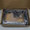 4 Pack - L 6" x H 4" x W1.5, 5mm Thick Black L Shelf Bracket, Iron Shelf Brackets, Metal Shelf Brackets, Floating Shelf, Shelf Supports with Screws