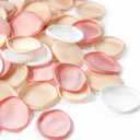 Floroom 500pcs Rose Petals Champagne Pink Faux Silk Flower Petals for Wedding Flower Girl Basket Aisle Runner Scatter Dinner Table Centerpieces Party Confetti Bridal Shower Romantic Night Decoration