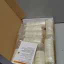 Raycare Flameless Candle with Remote Timer  9 Flickering Acrylic Battery Operated LED Pillar Candles with Embedded Star String for Valentine's Day, Home Decor, and as a Gift (Ivory)