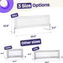 ComfyBumpy 1-Pack Bed Rail for Toddlers 55.5" L x 23.5" H | Extra Tall Toddler Bed Rails for Twin, Full, Queen & King Mattress Size | Swing Down Rail Guard | Mattress Side Rail for Kids | White