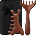 ProSuites 2 Pcs Wooden Scalp Massage Tool for Head Massager Comb Gua Sha Tool for Relaxation Hair Head