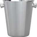 Stainless Steel Champagne Bucket,Wine Bucket for Parties,Metal Ice Buckets for Bar 4 Quarts