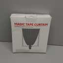 Adhesive Curtain - No Drilling, No Rod, Easy to Install Blackout Curtains for Window Blinds, Bedroom (Beige 35 * 71 In-1P)