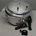 BreeRainz 12 Quart Pressure Cooker, Aluminum Pressure Canner w/Cooking Rack for Steaming,Canning and Stewing, Silver