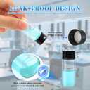 1oz Clear Glass Vials with Lid 100pcs 30ml Screw Caps Liquid Sample Bottle for Essential Oil