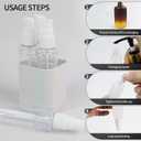 Multifunctional Travel Bottle Set - 4-in-1 Kit with 50ml Size Spray Bottle, Lotion Container, Tsa Approved & Reusable Travel Essential Suitable for Storing Lotions, Perfumes, Etc