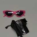 livho Retro Vintage Narrow Cat Eye Sunglasses for Women Clout Goggles Plastic Frame