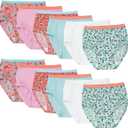 Fruit of the Loom Toddler Girls' Tag-Free Cotton Underwear (2-3T, Brief - 12 Pack - Assorted Colors)