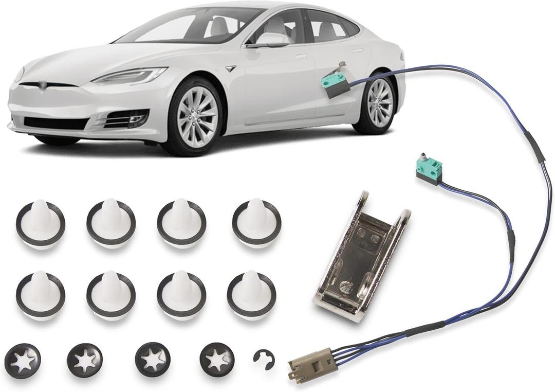 Door Handle Repair Kit Stainless Upgrade Microswitch Wiring Harness Compatible with Tesla Model S 2012-2020 Replace 1042845-00-A 1042845-00-B 1016009-00-C