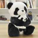 12 Inch Parent-Child Panda Plush Toys Mum and Baby Panda Stuffed Toys