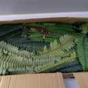 55" Fake Ferns, Set of 2 Artificial Ferns for Outdoors Large, Artificial Boston Ferns with 111 Fronds for Garden Porch Home Spring Decor