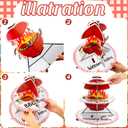 3-Tier Paper Cake Stand for BBQ Baby Shower - Cupcake Tower for 8-12 Cupcakes - Perfect for Birthday, Picnic, and Party Decoration Supplies