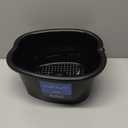 Mantello Foot Soaking Tub- Extra Large Pedicure Bowl - Foot Bath Basin - Home Foot Spa (Black)