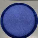 Round Braided Placemats 15 Inch Round Table Mats for Dining Tables Natural Woven Heat Resistant Place mats Set of 6 (Navy Blue)