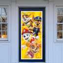 Paw Patrol Door Multicolor Poster - 27" x 60" (1 Pc) - Adorable Wall Decor for Kids Room, Perfect Celebratory Accessory for Fans