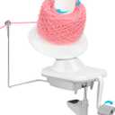 Light-Grey Yarn Winder for Crocheting - Hand-Cranked Yarn Ball Winder - Neat Yarn Cake Winder - Yarn Spinner Roller - Crochet and Knitting Accessories