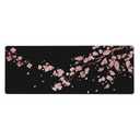 Japanese Cherry Blossom Xl Large Gaming Mouse Pad, Long Extended Full Sakura Mouse Mat for Top Keyboard Table, Cute Big Stitched Waterproof Mousepad Gifts for Women Office, 31.5*11.8 In