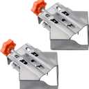 Owfeel 2pcs Stainless Steel Right Corner Clamp,90 Degree Right Angle Clamp for Woodworking,Right Angle Clip Fixer,Single Handle Clamps for Woodworking, Photo Framing (Close)