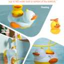 Duckie Baby Bath Shower Head, Toddler Bath Toys for Kids Ages 1-3, Baby Shower Head for Bathtub with Three Squirting Ducks, Birthday Gift for Toddler Boys Girls