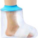 Waterproof Foot Cast Cover for Shower Ankle Wound Protector Bath Adult Watertight Cast Bag Showering for Surgery Foot, Ankle, Burns Reusable