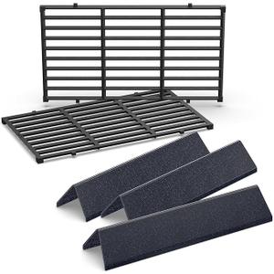 QuliMetal 7635 7637 Grill Replacements for Weber Spirit E210, Spirit 200, GS4 Spirit II 200, Spirit II E210 Series Grills with FrontMounted Control, 15.3" Flavorizer Bars & 17.5" Grates