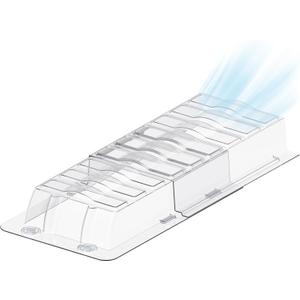 Sideways Vent Extender for Under Furniture, Air Floor Vent Deflector Fits Vents 3" - 6" Wide (1PCS)