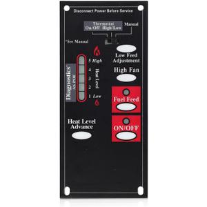 C-E-401 A-e-401 Pellet Stove Digital Circuit Board Fit for Breckwell P23 P24 P1000 Big E P2700 Models, Fit for US Stove Co. 5520 SPC4000 APC4000 Models 2002 or Newer, Replace# C-E-400